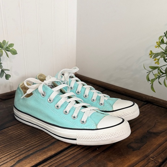 Converse Shoes - Tiffany Blue Converse Chuck Taylor All Star Aqua Low-Top Sneakers